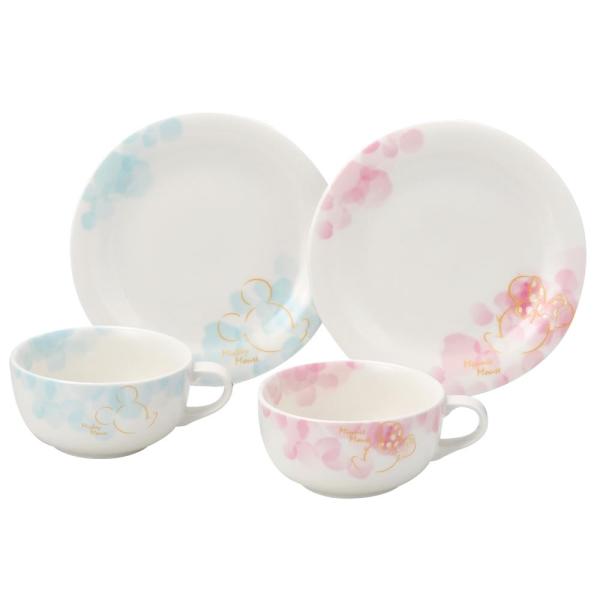 三郷陶器 ディズニー Floral お買い得 Shower フローラルシャワー 3249 03 ペアブランチセット