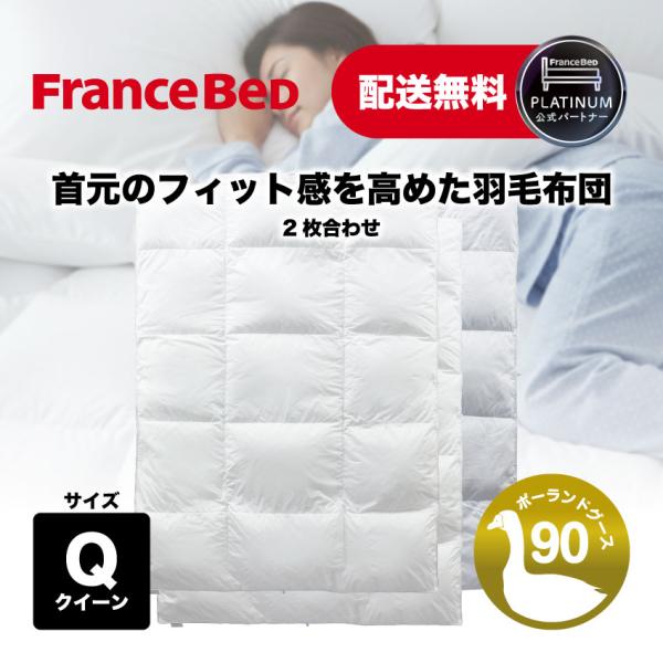 フランスベッド（FRANCEBED） 正規品 羽毛布団 掛け布団 CS-02 オール
