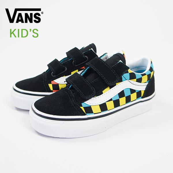 VANS ヴァンズ / KID'S OLD SKOOL V (BLACK/MULTI) (NEON GLOW CHECK) (16.5cm-21cm) (VN0A4BUV30M) :20000539:Francis Bean - 通販 - Yahoo!ショッピング