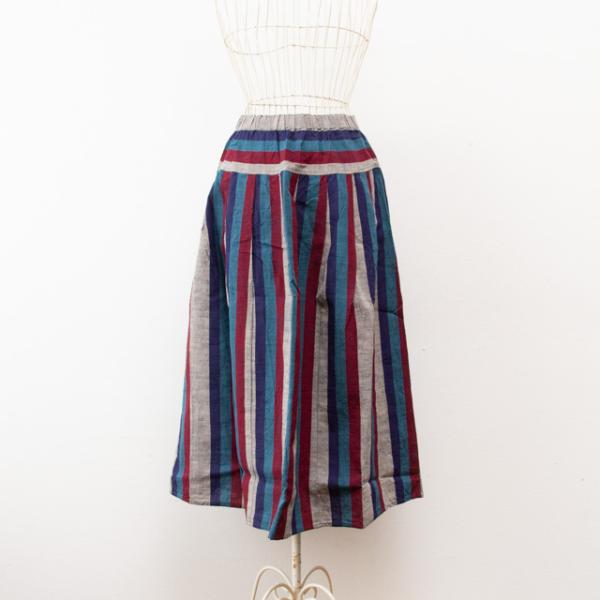 ヤンマ産業 会津木綿 タックスカート はでしま １０ｃｍ丈 Tac Sk 10 Khd 再販ご予約限定送料無料