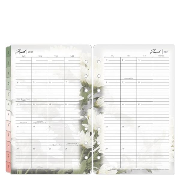 コンパクトサイズ リフィル バイブルサイズ ブルーム デイリー リフィル 英語版 1日2ページ 21 4月始まり 6穴 手帳 システム手帳 フランクリンプランナー フランクリン プランナー公式通販 通販 Yahoo ショッピング