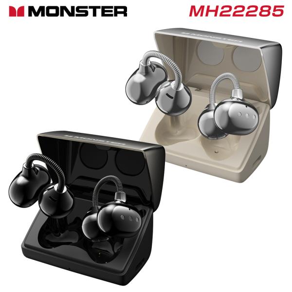 MONSTER [ モンスター ] Bluetooth イヤホン [ Airclip AC700 MH22285 ] オープンイヤー イヤークリップ型・IPX5防水 ブラック / ホワイト [ 国内正規販売 ]