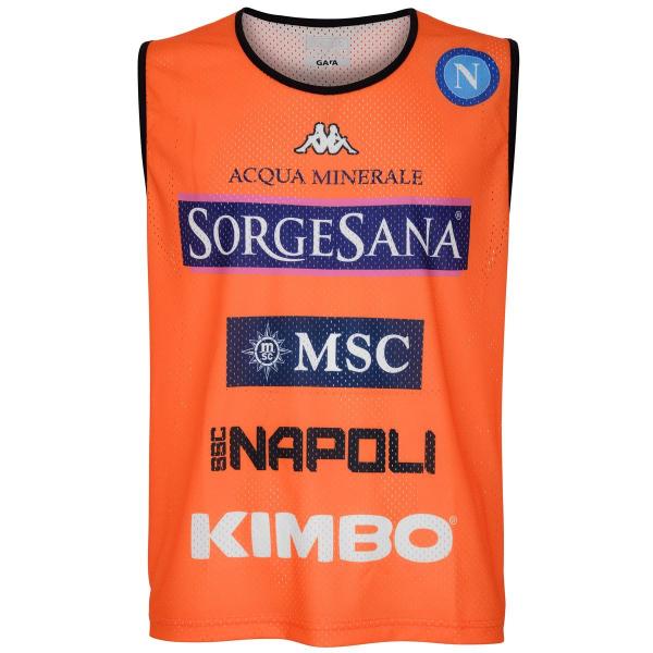 ナポリ NAPOLI 19/20 ビブス オレンジ トレーニングウェア カッパ