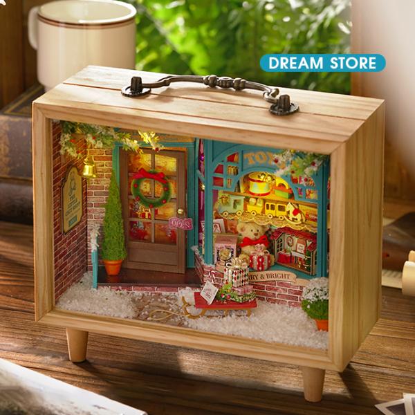 ドールハウス 手作り キット セット ミニチュア 小さな木箱シリーズ K