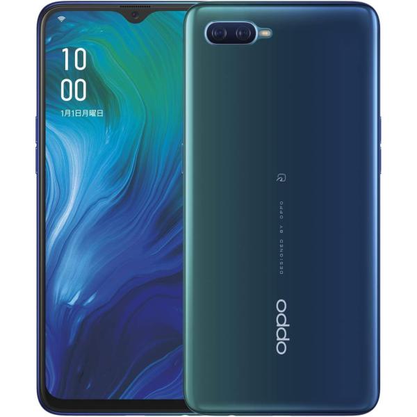 OPPO スマートフォン 本体 ブルー Reno OPPO A ブルー CPH1983 BL 64GB 国内版SIMフリー : freak