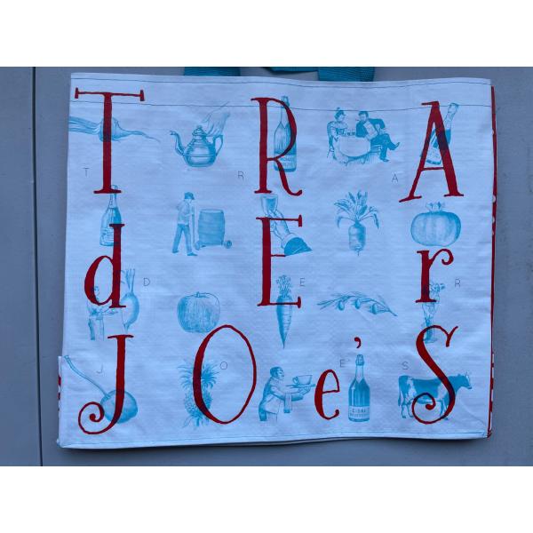 エコバッグ ショッピングバッグ トレーダージョーズ ボトルホルダー付エコバッグ TRADER JOE'S トレジョ エコバック マチ付 ■代引き不可■