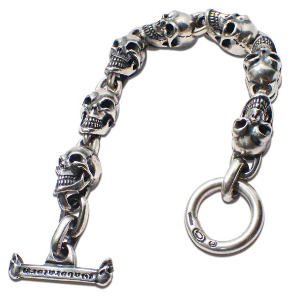 ガボール　Gaboratory 2スカル ブレスレット GABORATORY (ガボラトリー/ガボール) 2スカル w/スモールオーバル