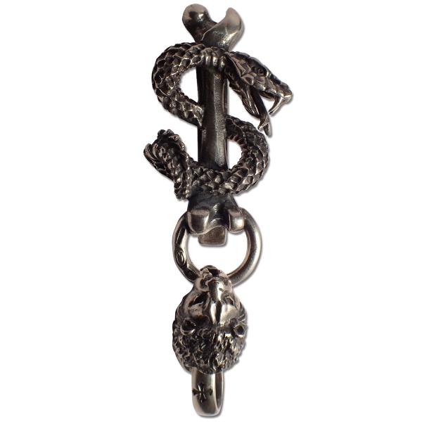 シルバー925製　キーキーパー　ライオンヘッド　S字フック　LSD ガボール風 Gaboratory（ガボラトリー） ガボラトリー/ガボール スネークキーパー