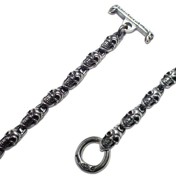 シルバー925製　ビンテージ　オールスカルリンクネックレス　約72g Gaboratory ガボラトリー/ガボール (GABORATORY)オールスカル