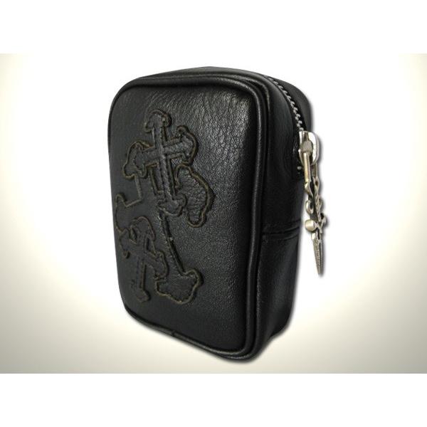 Stanley Guess（スタンリーゲス） レザー ジッパー シガレットケース w