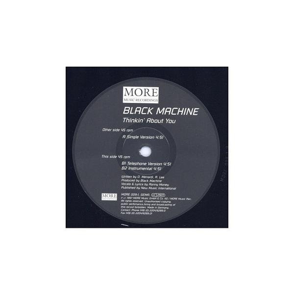 【レコード】BLACK MACHINE feat RONNY MONEY - THINKIN ABOUT YOU 12