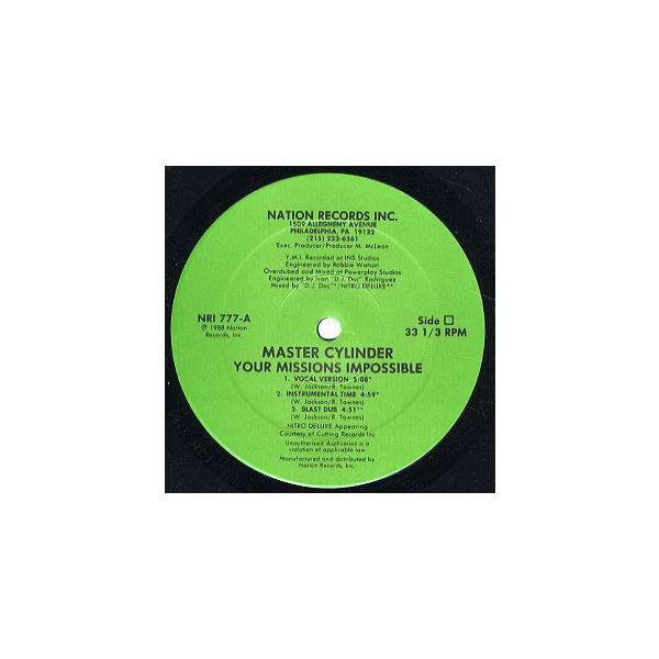 洋楽 Master Cylinder-Your Missions Impossible Master Cylinder-Your Missions Impossible