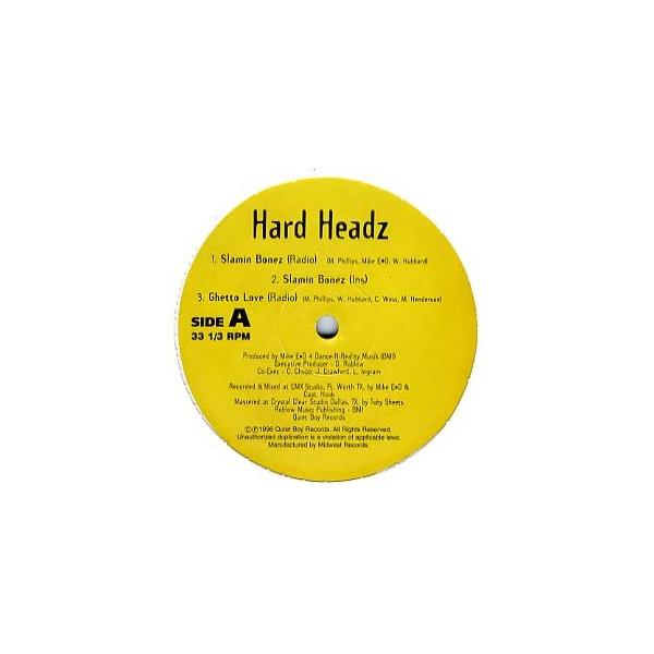 レコード】HARD HEADZ - GHETTO LOVE / SLAMMIN' BONEZ 12