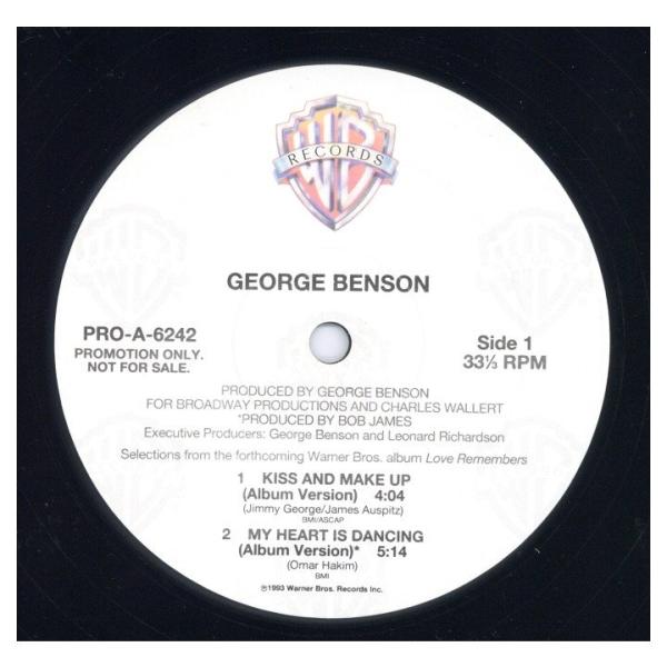 【レコード】GEORGE BENSON - KISS AND MAKE UP / I'LL BE GOOD TO YOU EP US 1993年リリース