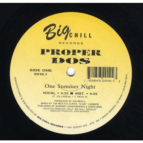 PROPER DOS One Summer Night Mexican Power (Big Chill Records) 12