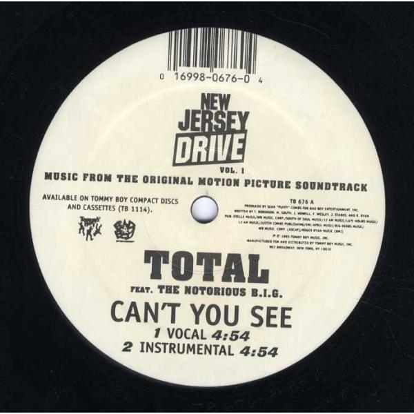 レコード】TOTAL feat Notorious B.I.G. - CAN'T YOU SEE (PROMO) 12