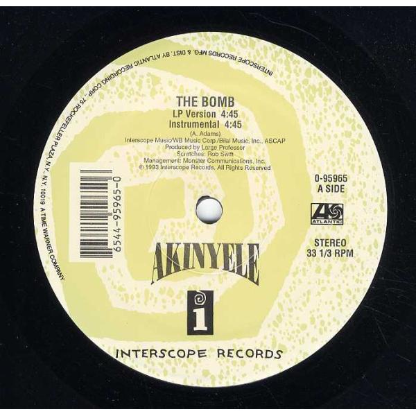 レコード】AKINYELE - THE BOMB / OUTTA STATE 12