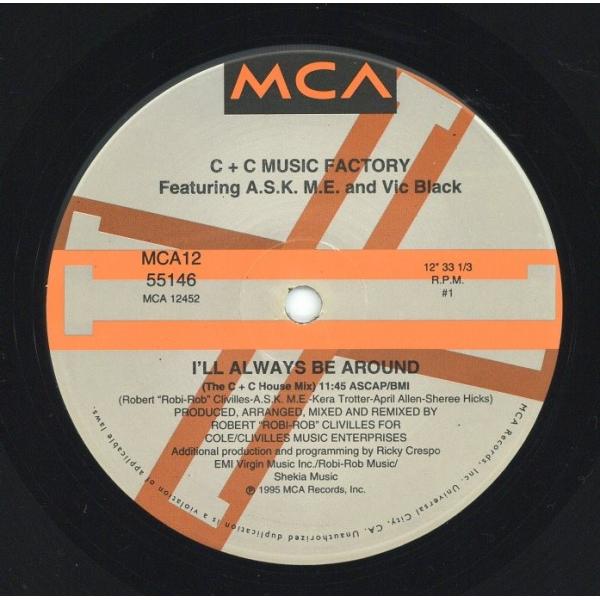 製造国 : US　　リリース年 : 1995　　レーベル : MCA Records　　品番 : MCA12 55146 / MCA 12453　　　　Clivilles &amp; Coleによる人気ユニットが'95にリリースした3rdア...