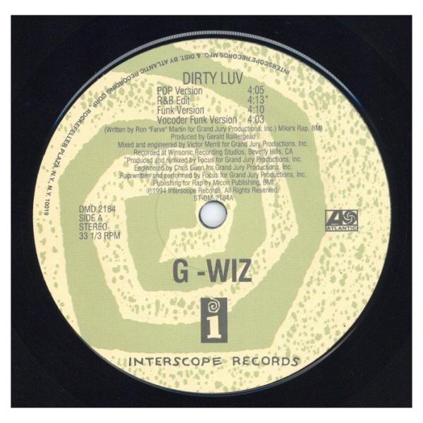 レコード】G-WIZ - DIRTY LUV (RE) 12