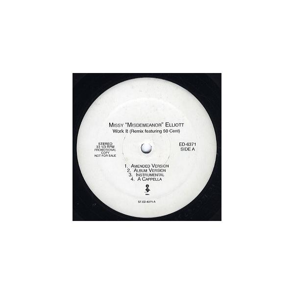 レコード】MISSY ELLIOTT feat 50 Cent, MS.Jade - WORK IT-REMIX