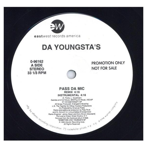 【レコード】DA YOUNGSTA'S - PASS DA MIC (RE) 12