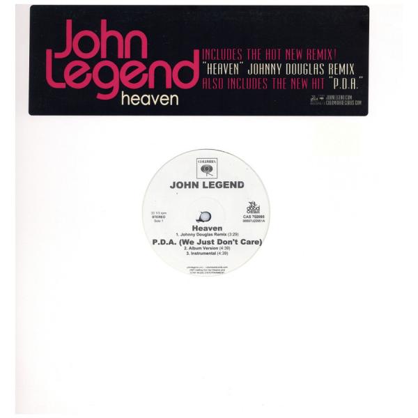 【レコード】JOHN LEGEND - HEAVEN (JOHNNY DOUGLAS REMIX) / P.D.A. EP US 2007年リリース