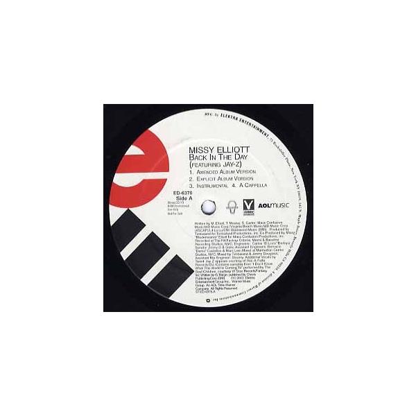【レコード】MISSY ELLIOTT feat Jay-Z - BACK IN THE DAY / PUSSY CAT 12" US 2003年リリース