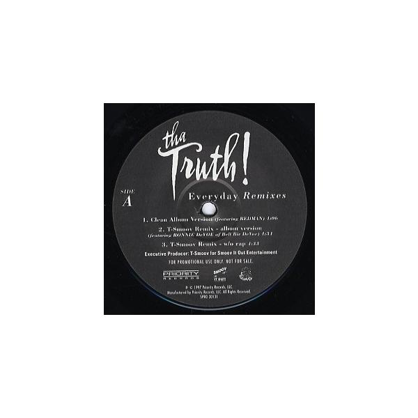 【レコード】THA TRUTH feat REDMAN - EVERYDAY-REMIX 12" US 1997年リリース
