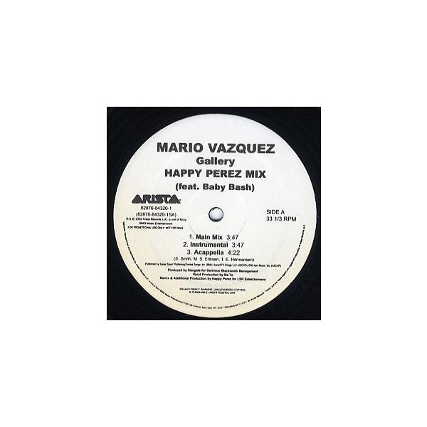 【レコード】MARIO VAZQUEZ - GALLERY (HAPPY PEREZ MIX) (RE) 12" US 2006年リリース