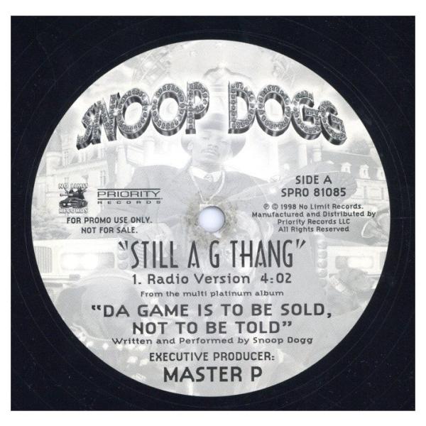 Snoop Dogg A Still Ag Thang 12インチレコード レコード】SNOOP DOGG - STILL A G THANG 12