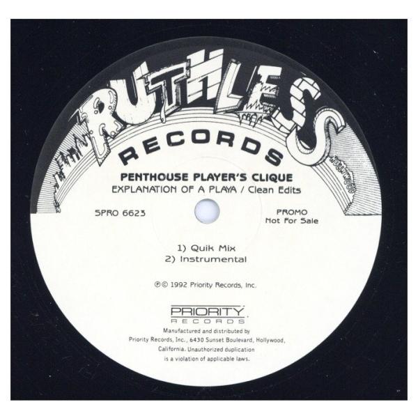 Penthouse Players Clique アナログレコード レコード】PENTHOUSE PLAYERS CLIQUE - EXPLANATION OF A PLAYA (PROMO