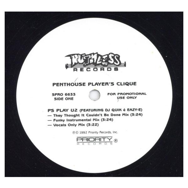 Penthouse Players Clique アナログレコード レコード】PENTHOUSE PLAYERS CLIQUE - PS PLAY U2 / P.L.F. 12