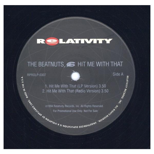 レコード】THE BEATNUTS - HIT ME WITH THAT (PROMO) 12