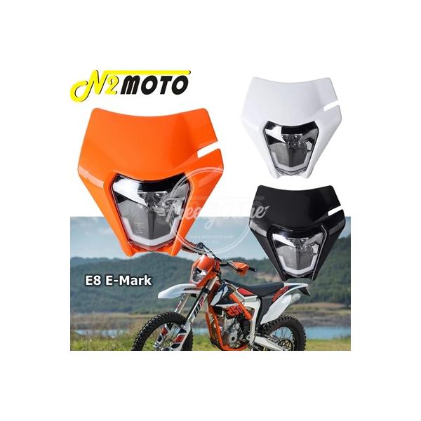 【並行輸入品】KTM 690 Enduro R EU オレンジ FREERIDE 250 XC-W EXC EXC-F 250-500 オフロード用 ダートバイクMX LEDヘッドライト フロントヘッドライト 2015-2