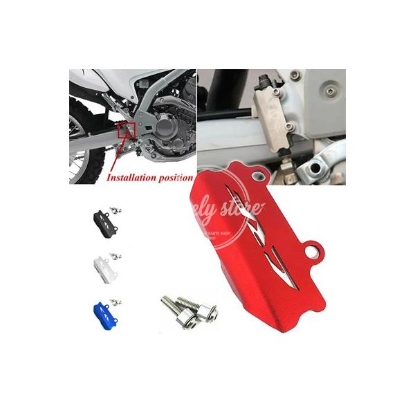 【並行輸入品】ホンダ CRF 250L 2013-2019 ラリー 2017-2019 バイク  Accessorie リアブレーキマスターシリンダーガードカバープロテクター