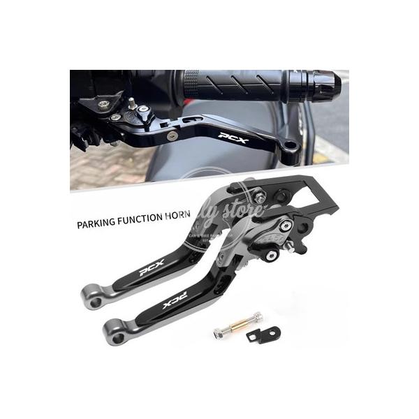 【並行輸入品】ホンダ PCX 160 ABS 2021-2025 フロントリアブレーキレバー PCX160 バイクアクセサリーパーキング支援調整可能 ストレッチ倍ネクタイ