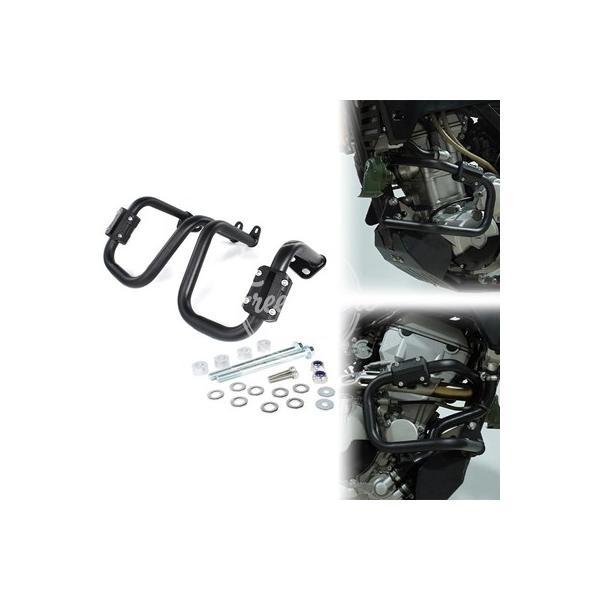 【並行輸入品】カワサキバイク 二輪エンジンガード kawlx250  バー フレームプロテクター ブロック klx250 2013-2017 2018 2019 2020
