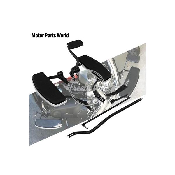 【並行輸入品】バイクフォワードコントロールフットペグリンケージレバー黒harley dyna低ライダーストリートボブスーパーワイドfxd 2006-2017