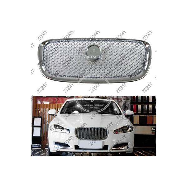 【並行輸入品】車 フロントレーシンググリルアッパーメッシュグリルアクセサリージャガー XF XFR X250 2012 2013 2014 2015