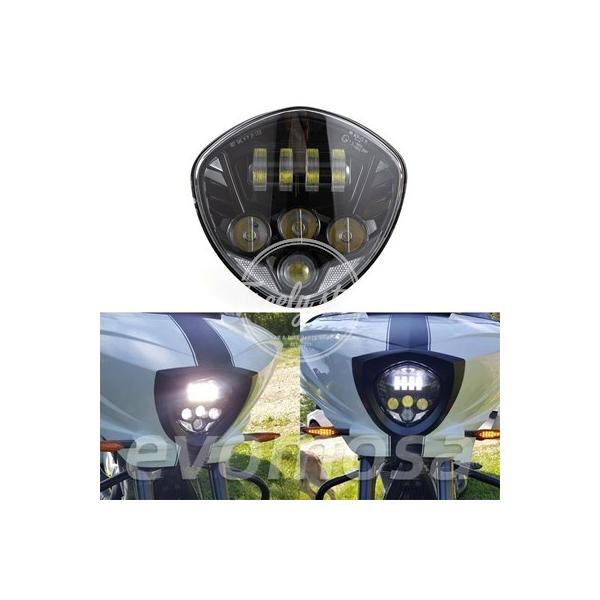 【並行輸入品】バイク LED ヘッドライトハイロービームトライアンフクロスカントリーマグナムハンマーベガス 8 ボールクロスロード用
