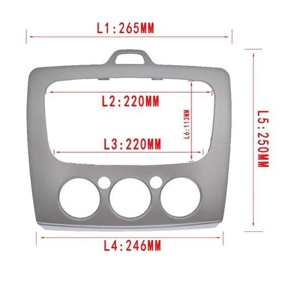 【並行輸入品】信頼性 アッパーカーステレオDVDパネルフレームオーディオダッシュボードフレーム フォードフォーカスMK2 05-08 MK2.5 09-13用