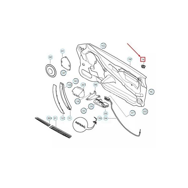 【並行輸入品】2 個ドアロックピンポストグロメットガイドトリムベゼル BMW Z4 E85 E86 03-08 51417042868