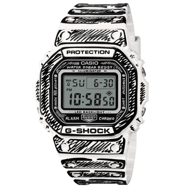 国内正規品 カシオ CASIO G-SHOCK ジーショック Joshua Vides コラボレーションモデル ホワイト 白 DW-5600JV-7JR  腕時計 タグ付き