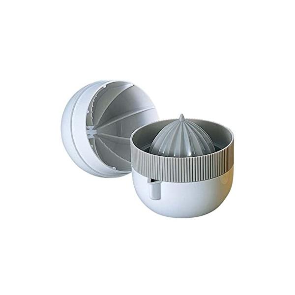 タイガークラウン(Tiger Crown) ジューサー・しぼり器 白 ベージュ 72×78mm レモン絞り器(三層式) ABS樹脂 手動式 容器