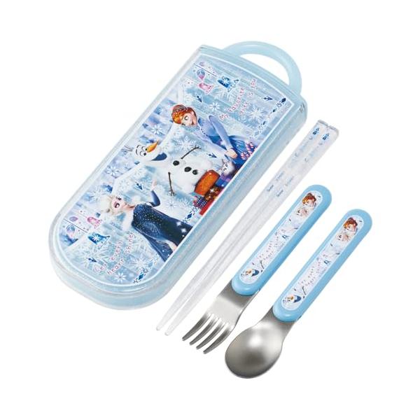 他サイト： スケーター(Skater) お弁当 トリオセット 箸 スプーン フォーク ディズニー アナと雪の女王 24 子供用 抗菌加工 開けやすいスライドの商品画像