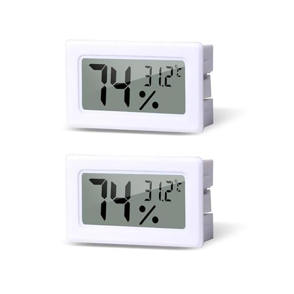 -/ホワイト 2個/-・デジタル温湿度計温度計と湿度計の両方が備わったデジタル温湿度計。温度計と湿度計が一緒になっているから室内のエアコン管理がしやすく、お年寄り、赤ちゃんやペット(犬、猫、うさぎ、爬虫類など)がいる家庭におすすめです。・測...