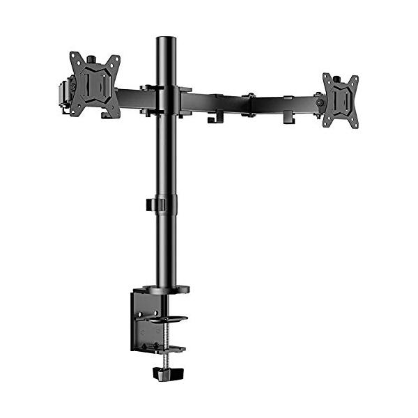 他サイト： ErGear PCモニターアーム 13〜32型 デュアル 耐荷重8kg ポール式 2画面 ディスプレイアーム VESA規格75*75mm 100の商品画像