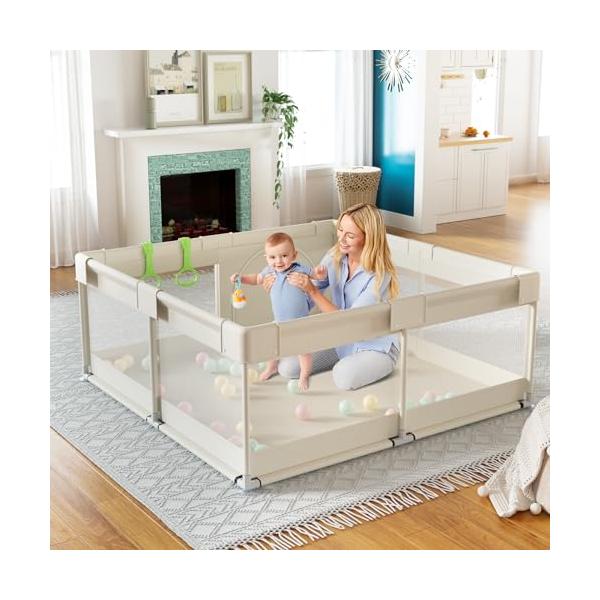 120x120cmベージュ/120x120x65cm/playpen120×120・Color:120x120cmベージュSize:120x120x65cm・アパートにぴったりの正方形タイプコンパクトなサイズが新登場このベビーサークルは12...