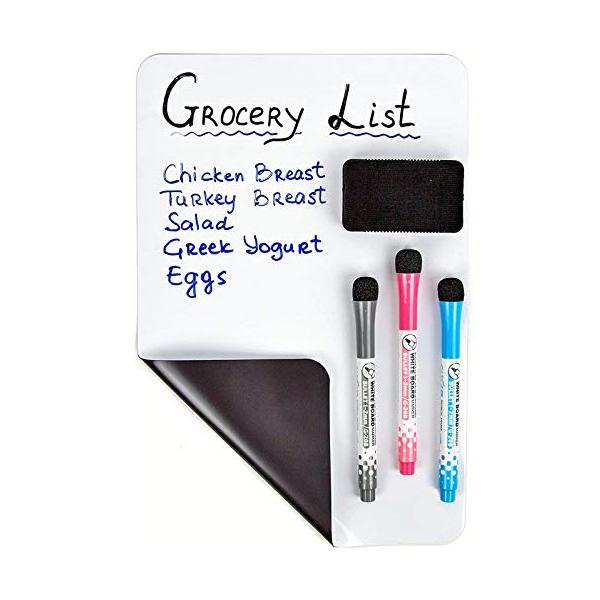 ブラック/A4（2枚）/-・Size:A4（2枚）・パッケージ個数:1・お得な6点セット●厚手マグネットシート（ホワイト）：2枚●3色ホワイトボード用水性マーカー細字：3本（ブラック、レッド、ブルー 各1本）●ホワイトボードイレーザ: 1個...