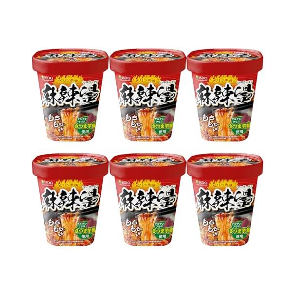 麻辣湯× 6食/-/-・内容量：88g(春雨50g)・特徴：さつま芋でん粉で作られたグルテンフリーの春雨を使用。もちもちの食感は時間が経ってもやわらかくなりづらく、最後までおいしく食べられます。・お召し上がり方： (1)　春雨とかやく、すべ...